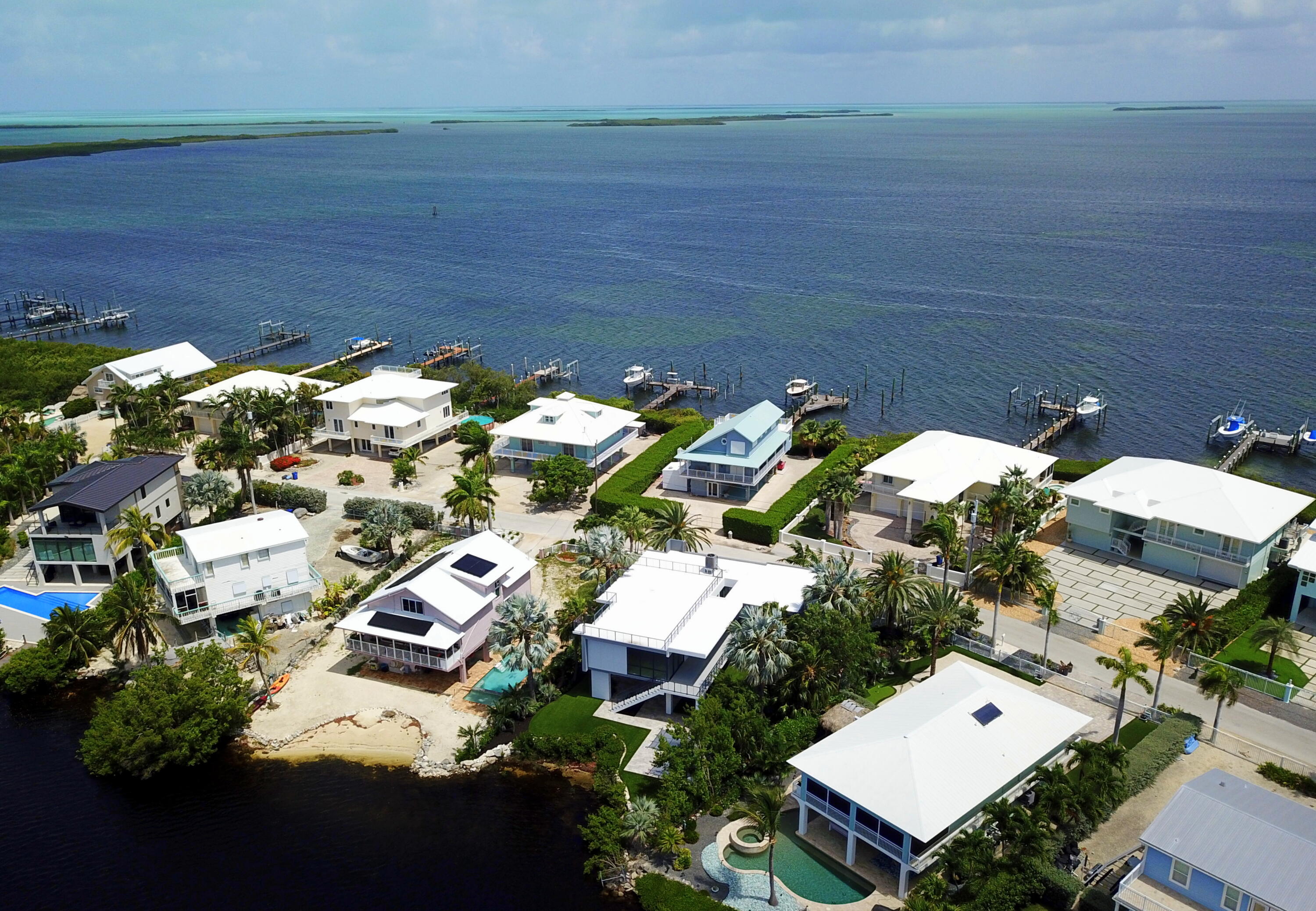 62 Mutiny Place Key Largo, FL 33037 - Photo 66 of 70 an aerial view of a house with a lake view