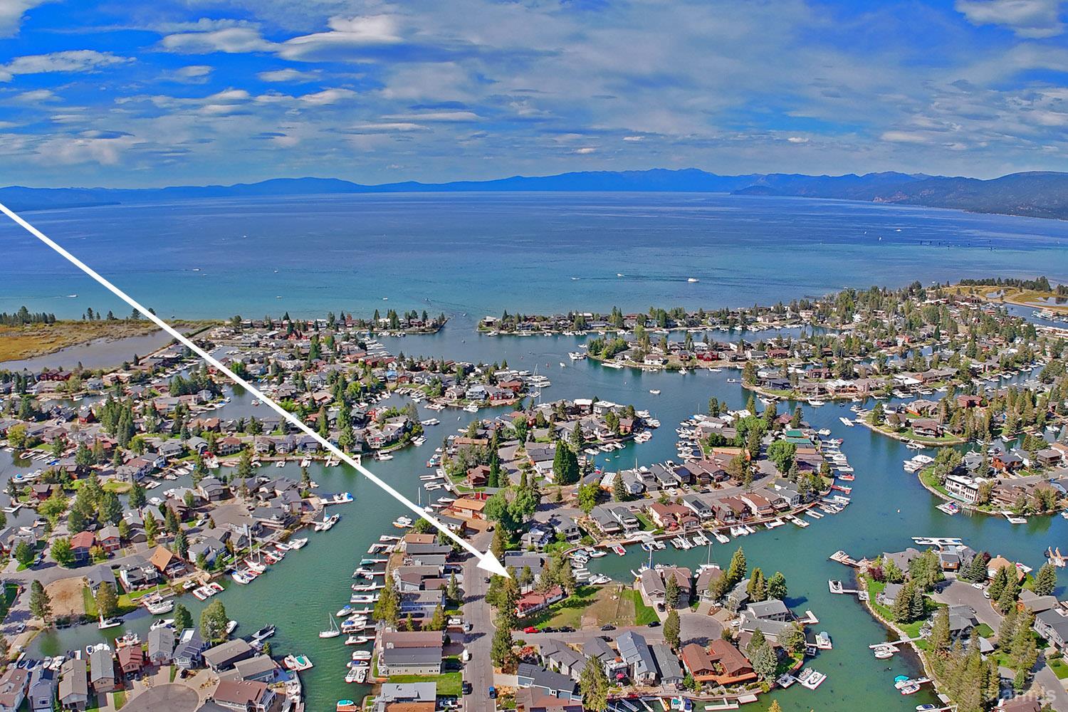 487 Christie Drive South Lake Tahoe, CA 96150 - Photo 3 of 40 an aerial view of a city