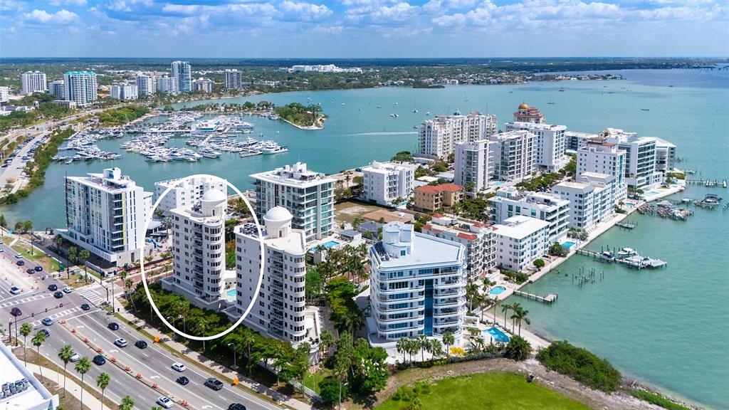128 Golden Gate Point, Unit 901/1001 Sarasota, FL 34236 - Photo 55 of 55 a city view with tall buildings