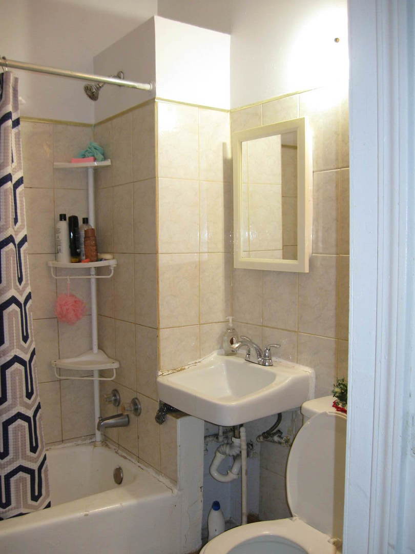 2553 West 45th Street Chicago, IL 60632 - Photo 8 of 15 a bathroom with a sink mirror toilet and shower