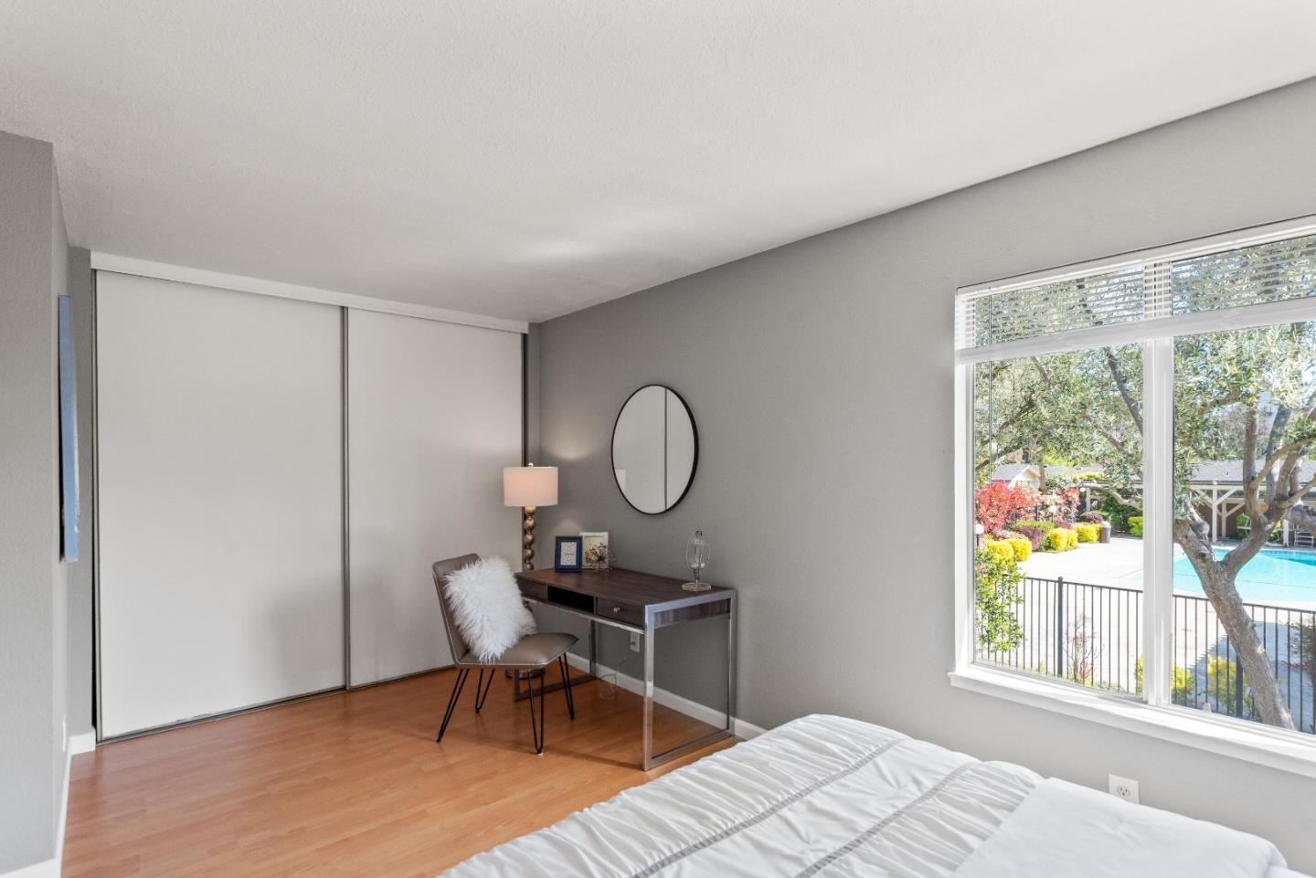 1264 Riesling Terrace Sunnyvale, CA 94087 - Photo 24 of 30 a workspace with wooden floor and a window