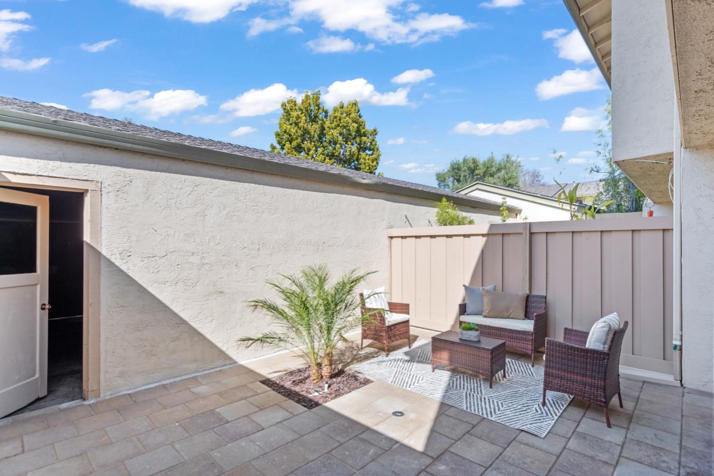 1264 Riesling Terrace Sunnyvale, CA 94087 - Photo 27 of 30 wooden floor view with sitting space and garden view