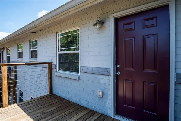a view of front door of a house