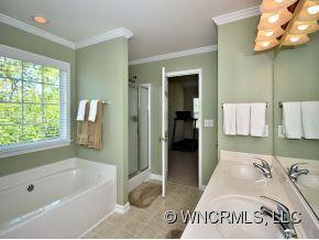 30 Woodfern Road Fletcher, NC 28732 - Photo 9 of 19 a bathroom with a tub a sink and a shower