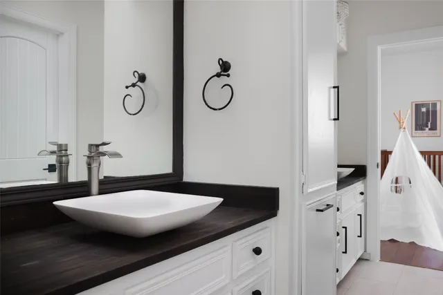 a workspace with furniture and a window