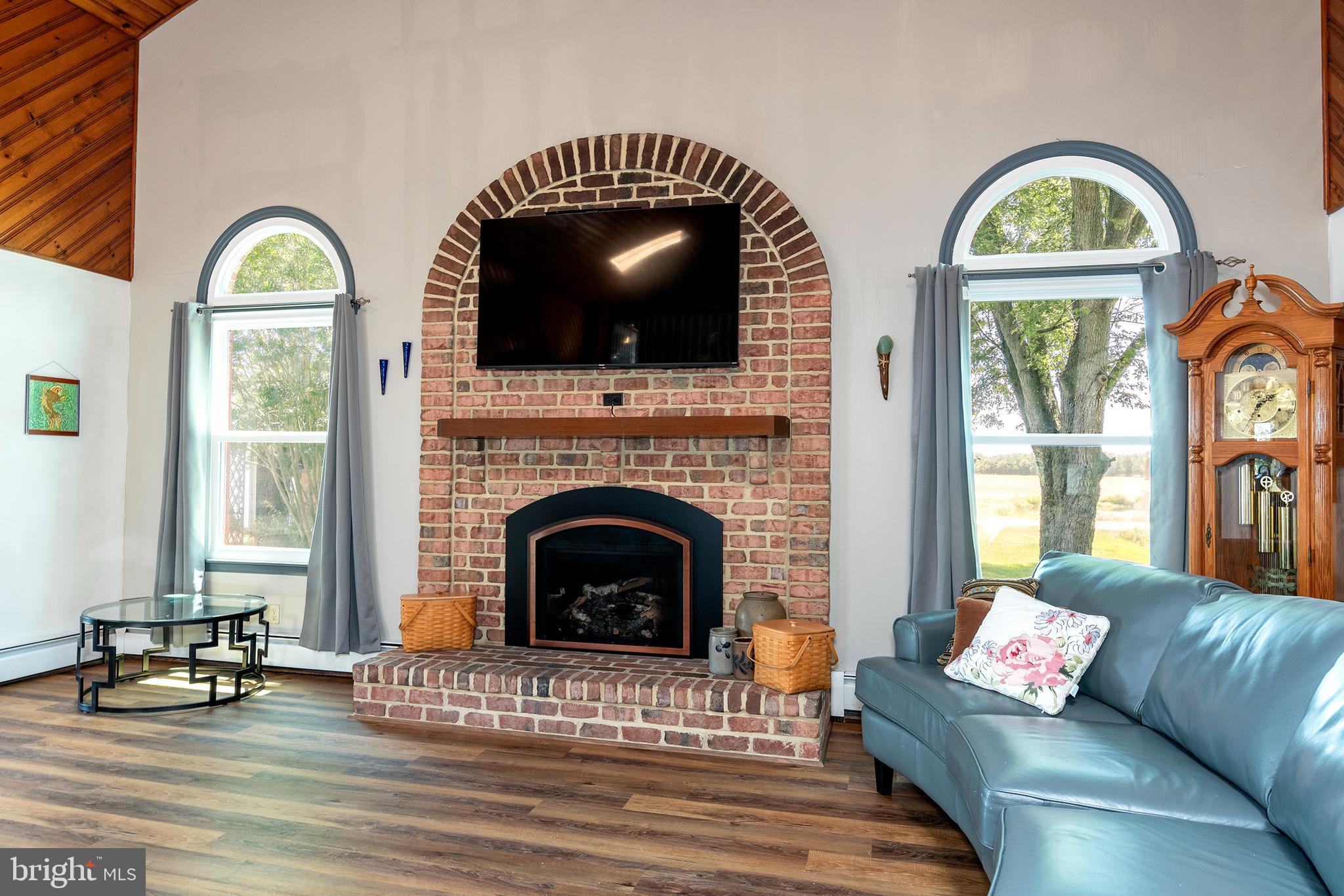 4657 Maiden Forest Road Rhodesdale, MD 21659 - Photo 8 of 32 Fabulous Brick Fireplace