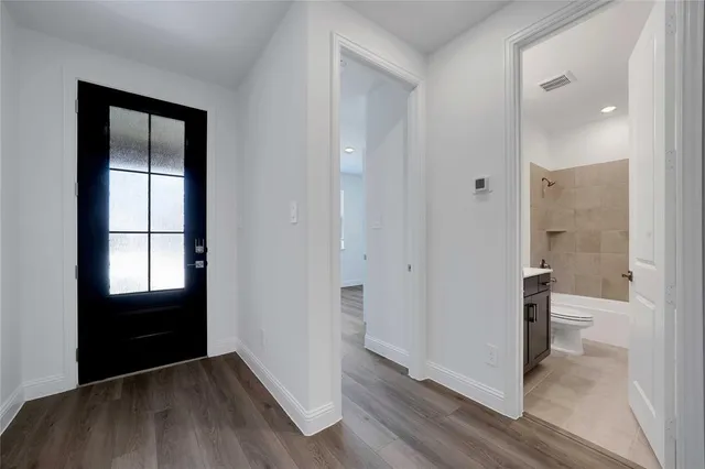 wooden floor in a gallery