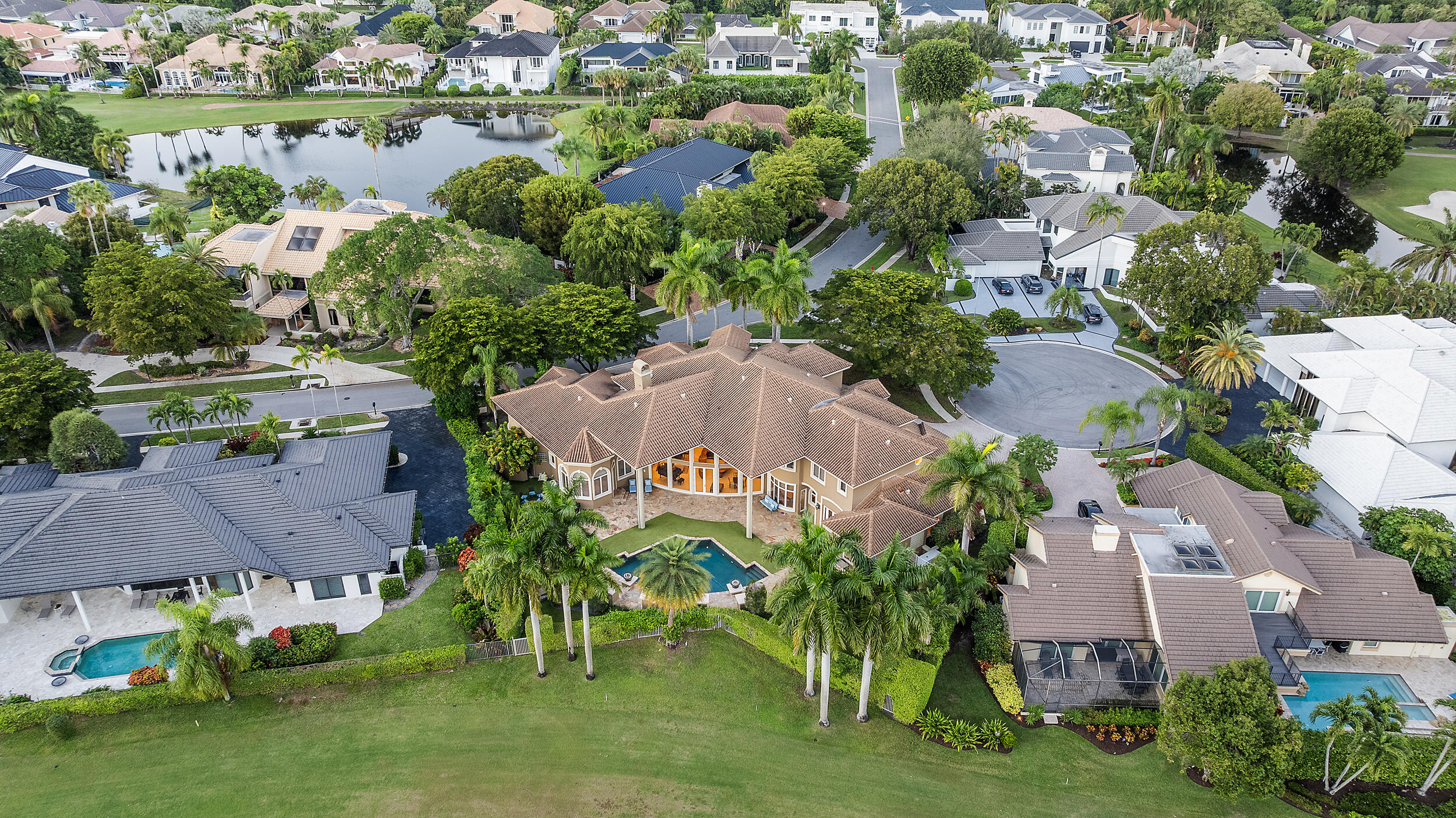 21169 Oakley Court Boca Raton, FL 33433 - Photo 50 of 60 an aerial view of residential houses with outdoor space and street view