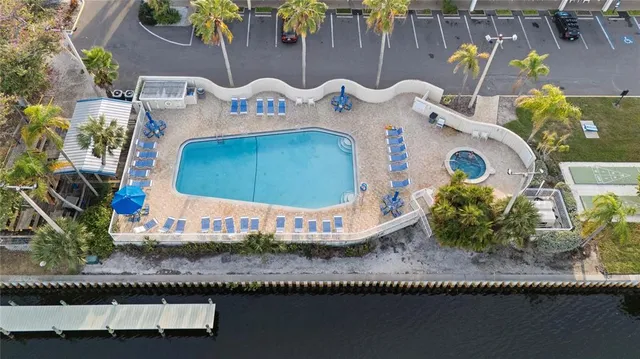 a view of a city and an ocean view