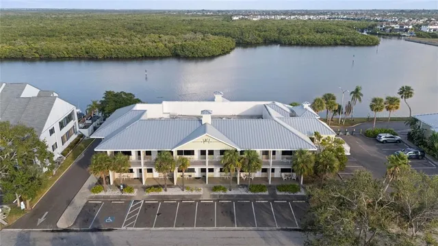 a view of outdoor space with seating area
