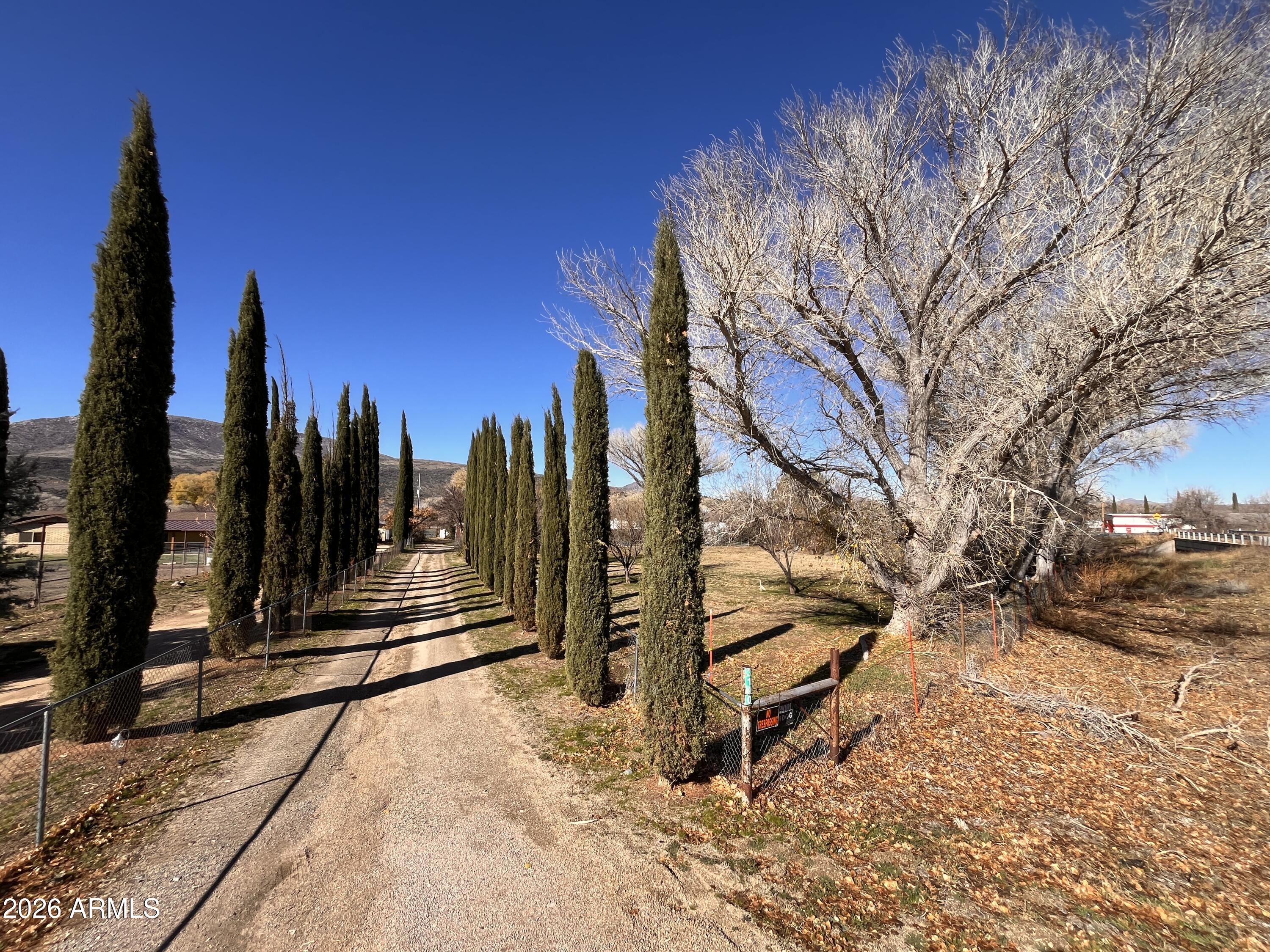 3140 Iron Springs Road Skull Valley, AZ 86338 - Photo 1 of 37 a view of a yard with trees in the background