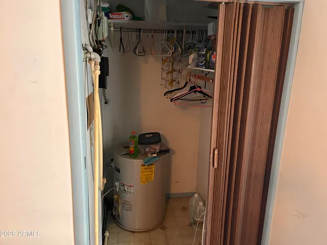 a view of storage and utility room