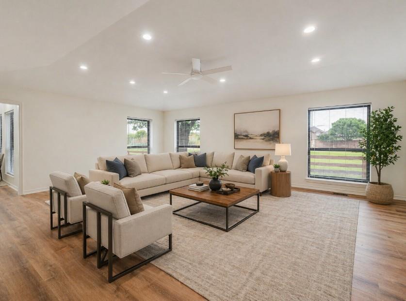2720 Seeton Road Grand Prairie, TX 75054 - Photo 5 of 31 a living room with furniture and a large window