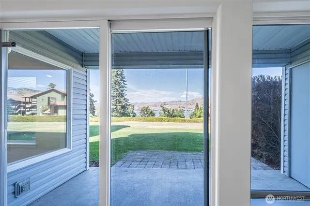 a view of front door of house