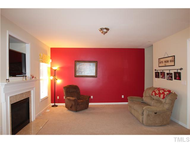 5105 Long Neck Court Raleigh, NC 27604 - Photo 6 of 22 Large family room with fireplace