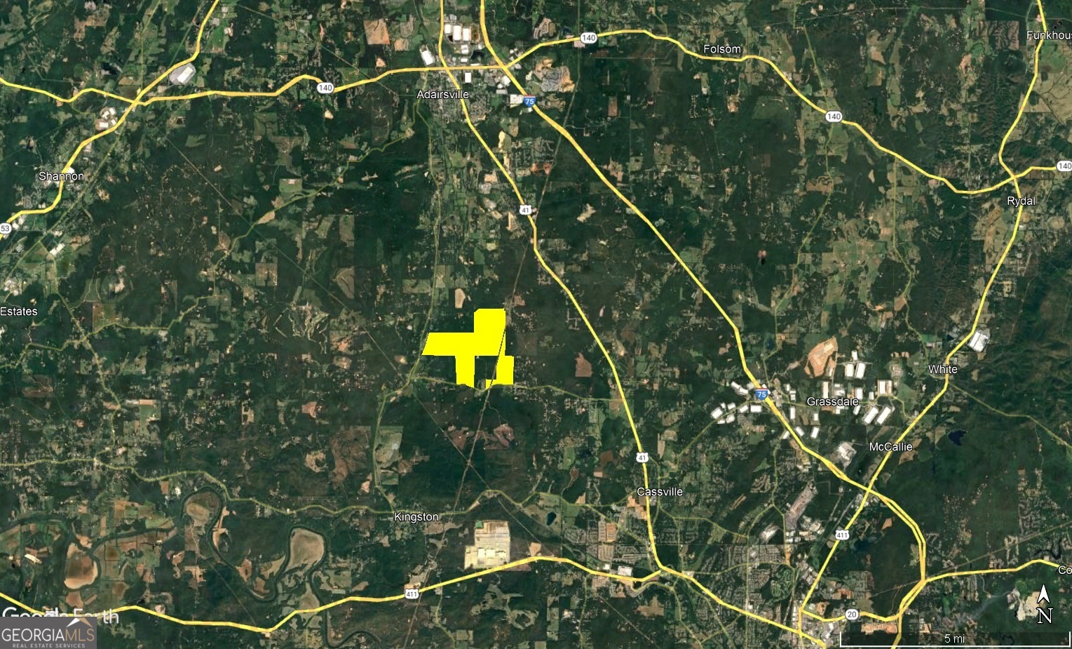 a bird view of a house