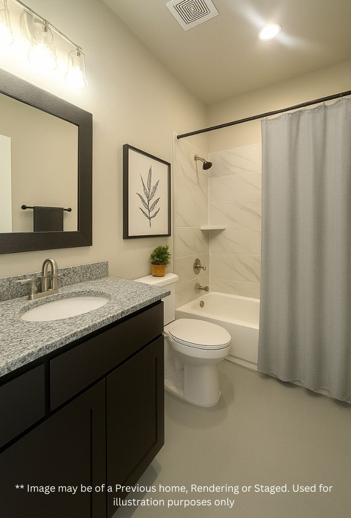 8 Greenway Drive Trinity, TX 75862 - Photo 9 of 13 a bathroom with a granite countertop sink toilet and shower
