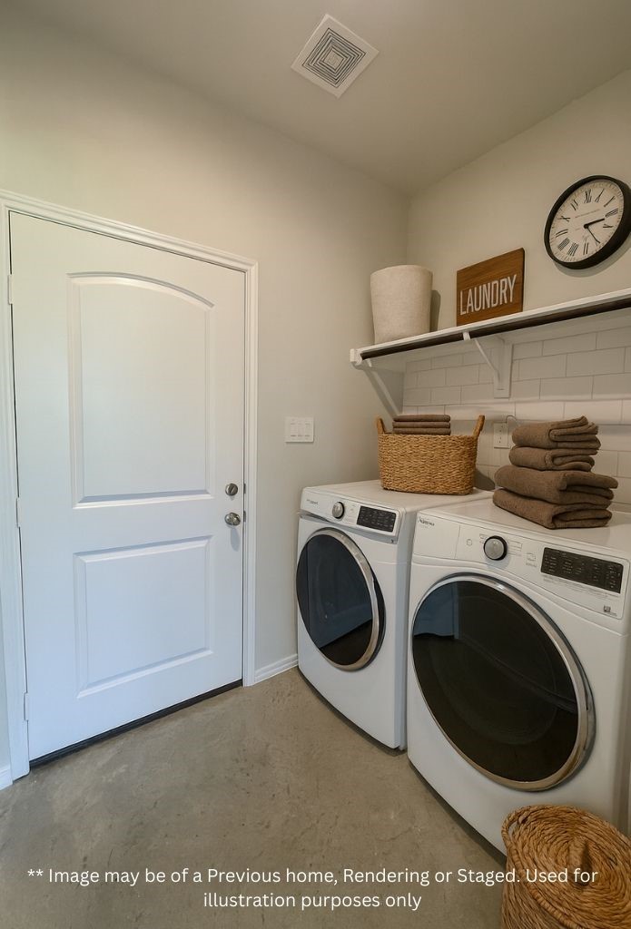 8 Greenway Drive Trinity, TX 75862 - Photo 10 of 13 a view of a storage & utility room with washer and dryer