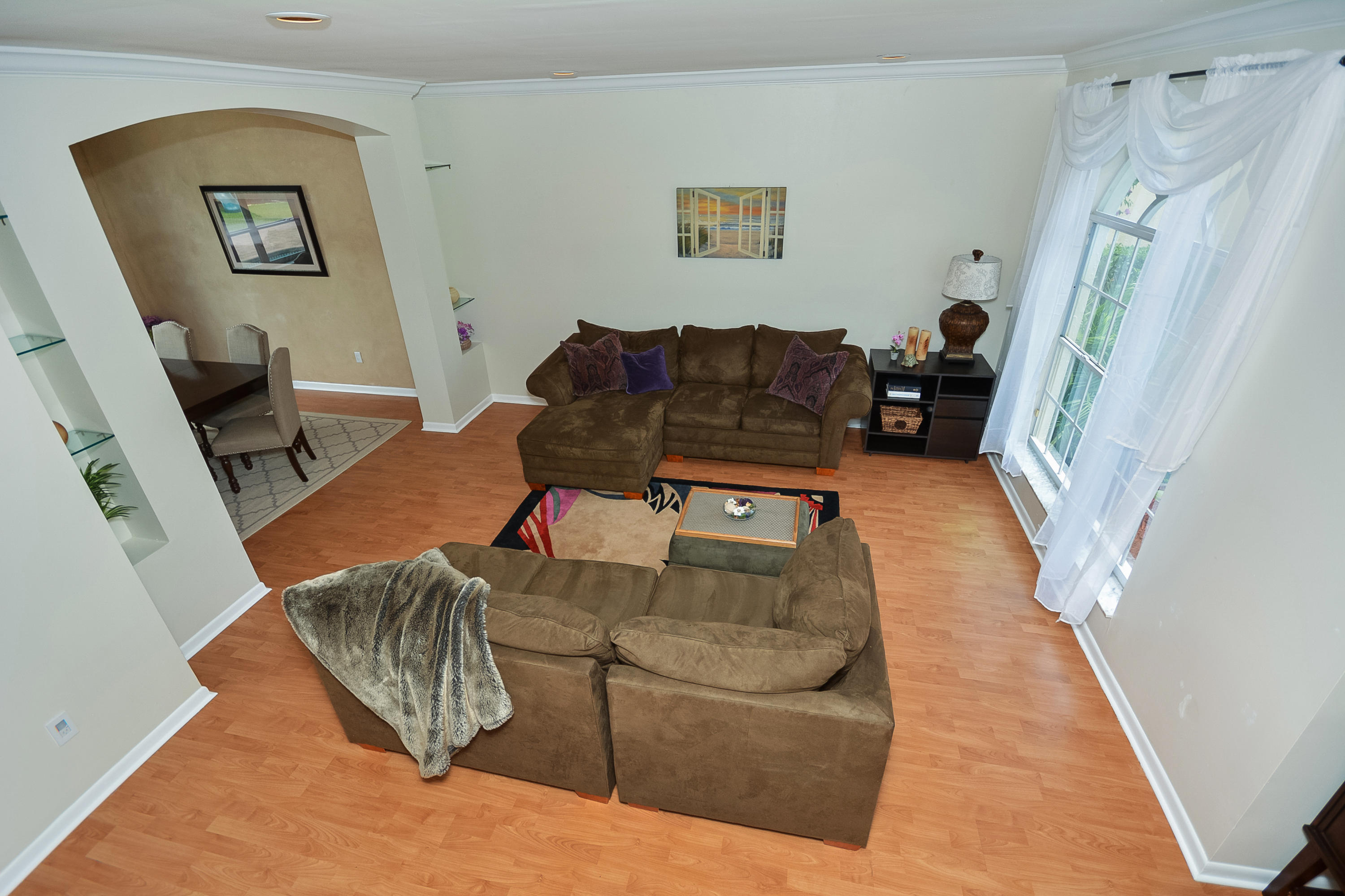 10636 Plainview Circle Boca Raton, FL 33498 - Photo 5 of 48 view of living room from stairs