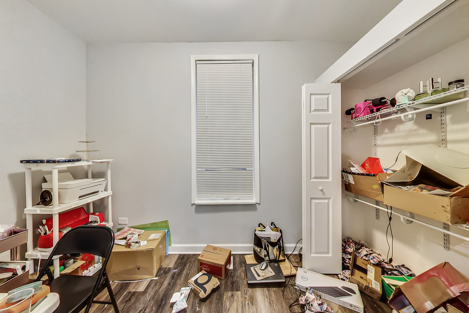 2338 West 18th Place Chicago, IL 60608 - Photo 29 of 63 a view of a workspace with furniture and a window