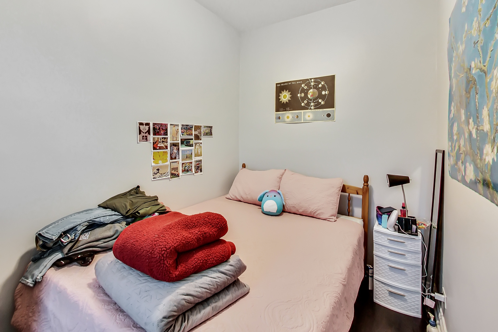 2338 West 18th Place Chicago, IL 60608 - Photo 49 of 63 a bedroom with two beds and a large mirror