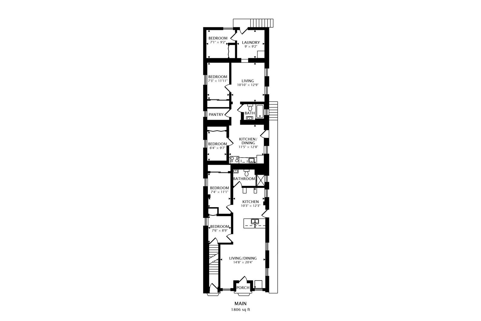 2338 West 18th Place Chicago, IL 60608 - Photo 62 of 63 a picture of a room with a white wall