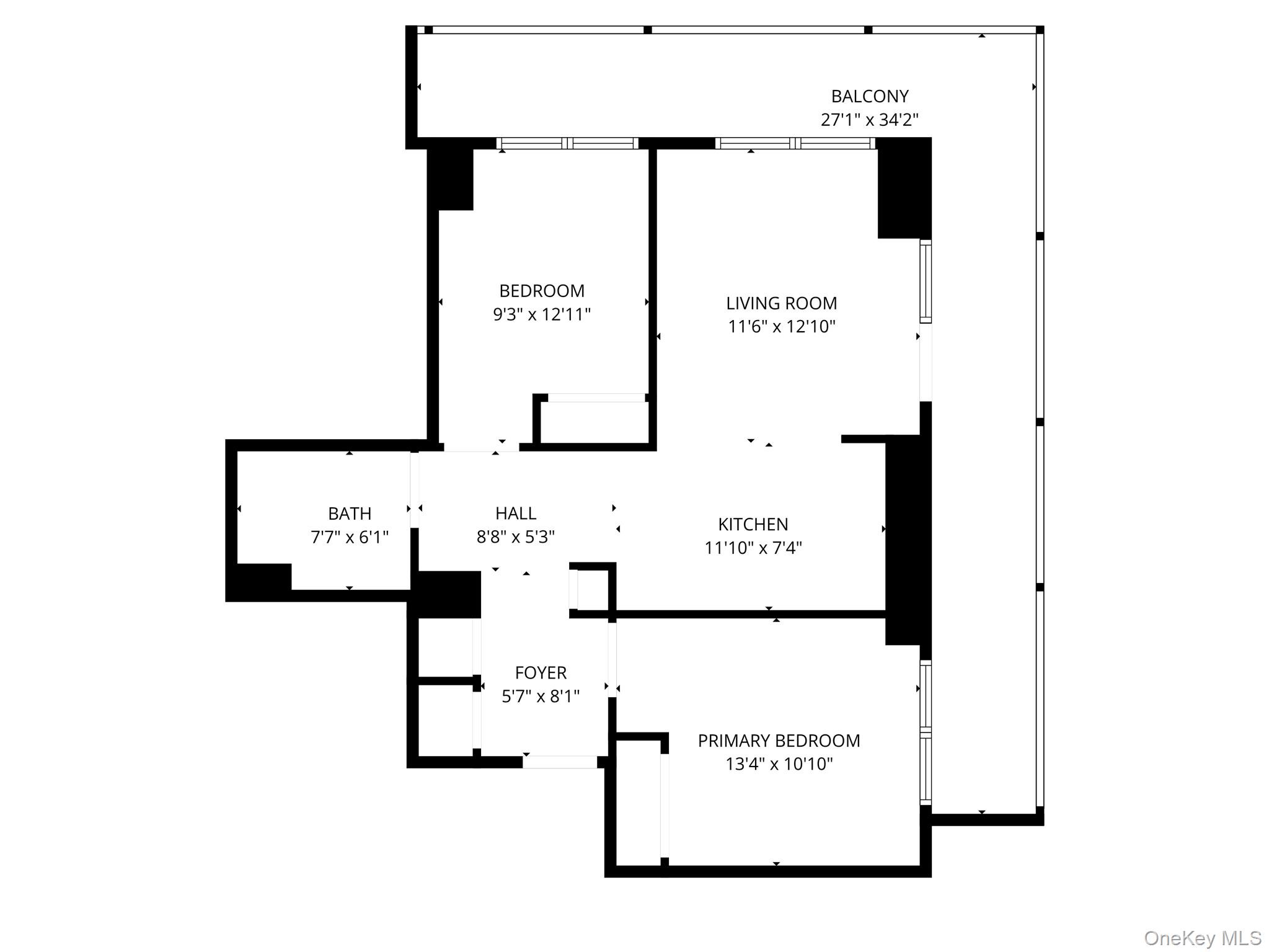131-02 40th Road, Unit 9H Queens, NY 11354 - Photo 25 of 25 a picture of a floor plan