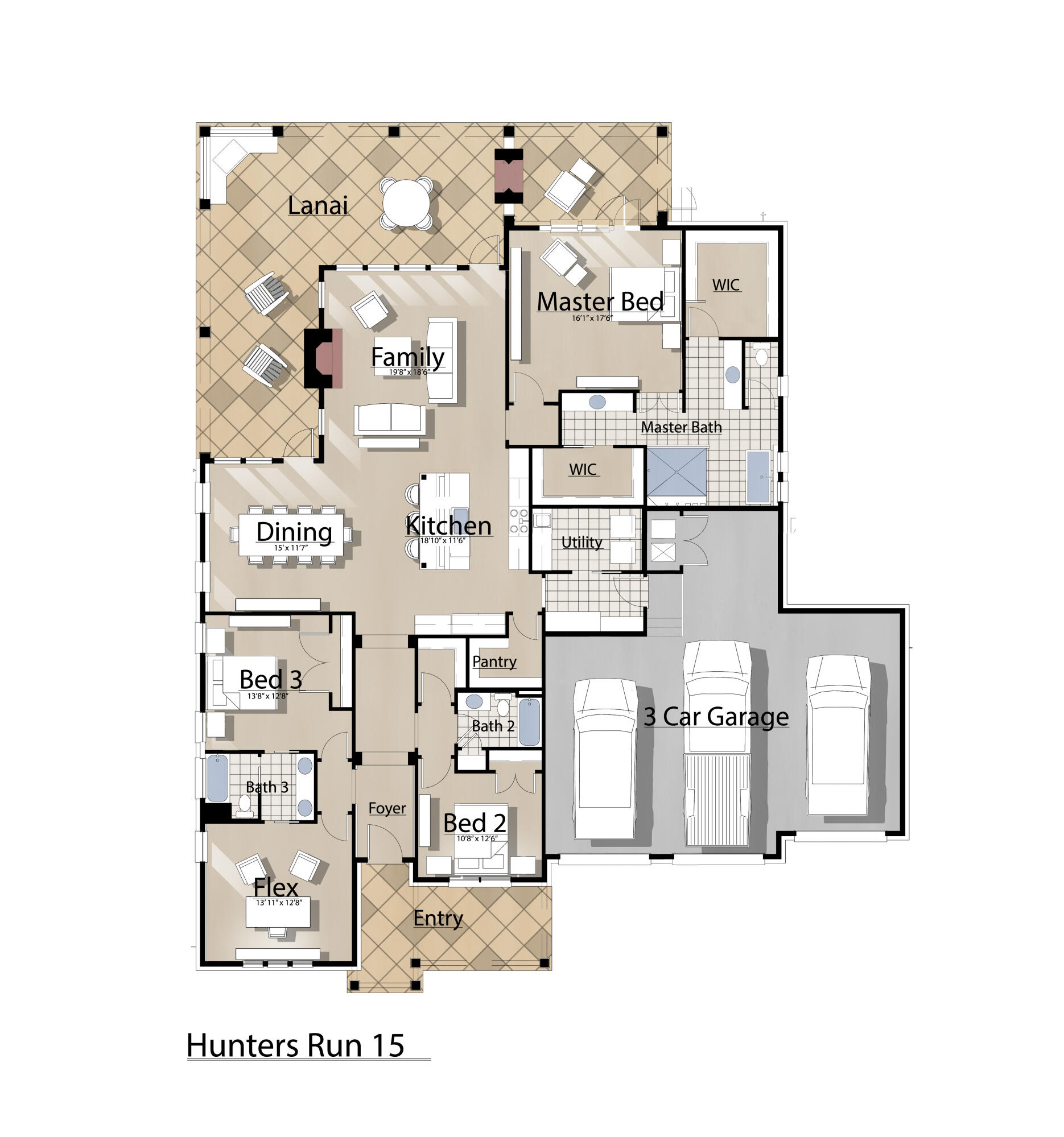 Lot 15 Pheasant Way Santa Rosa Beach, FL 32459 - Photo 12 of 12 Hunters Run 15 Floor plan