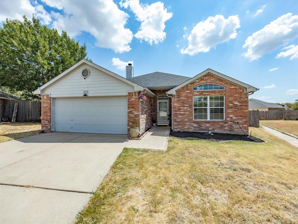 233 Kingsway Court Rhome, TX 76078 - Photo 1 of 19 BRAND NEW HVAC! Cul-De-Sac lot! NO HOA