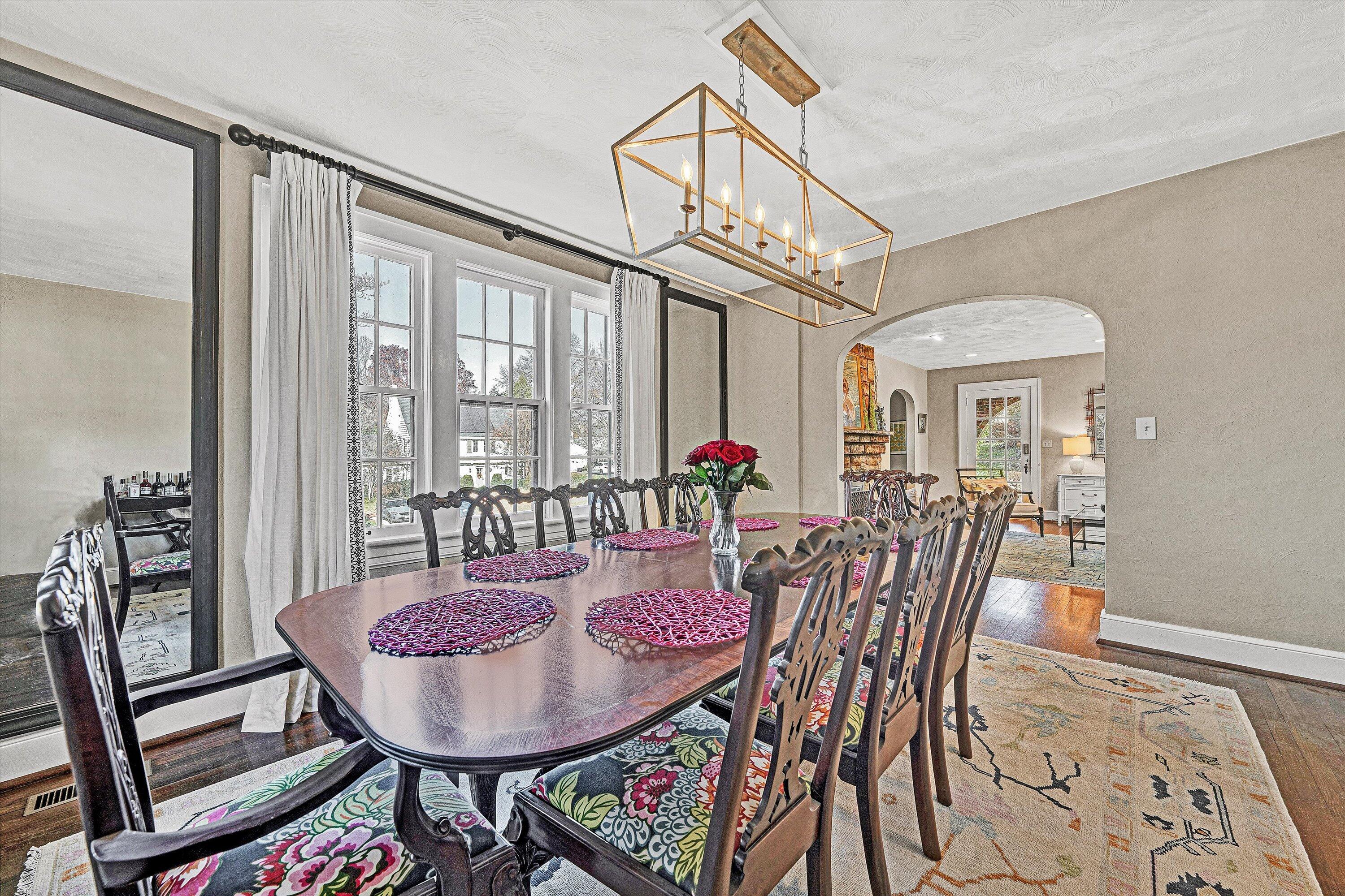 3232 Allendale Street Southwest Roanoke, VA 24014 - Photo 12 of 48 a view of a dining room with furniture window and outside view