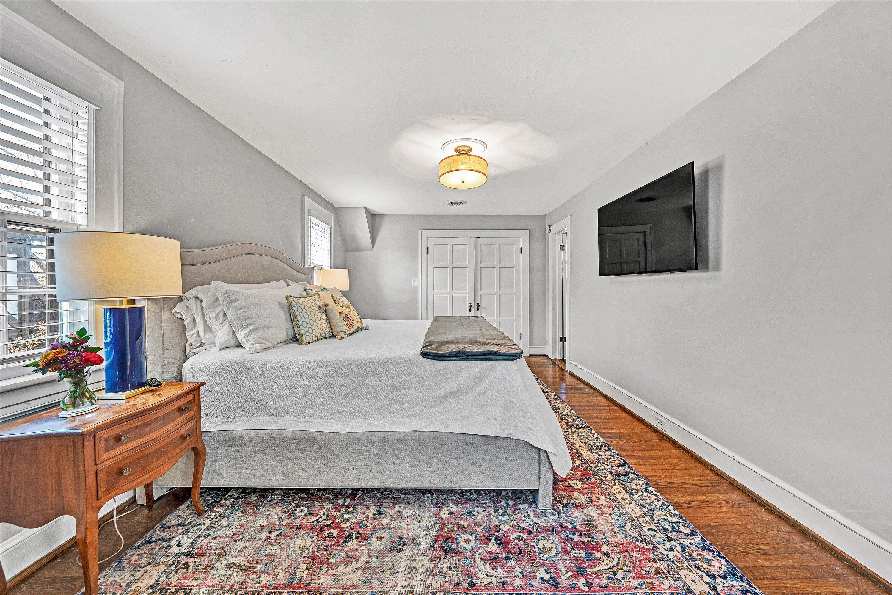 3232 Allendale Street Southwest Roanoke, VA 24014 - Photo 27 of 48 a bed room with a bed tv and a window