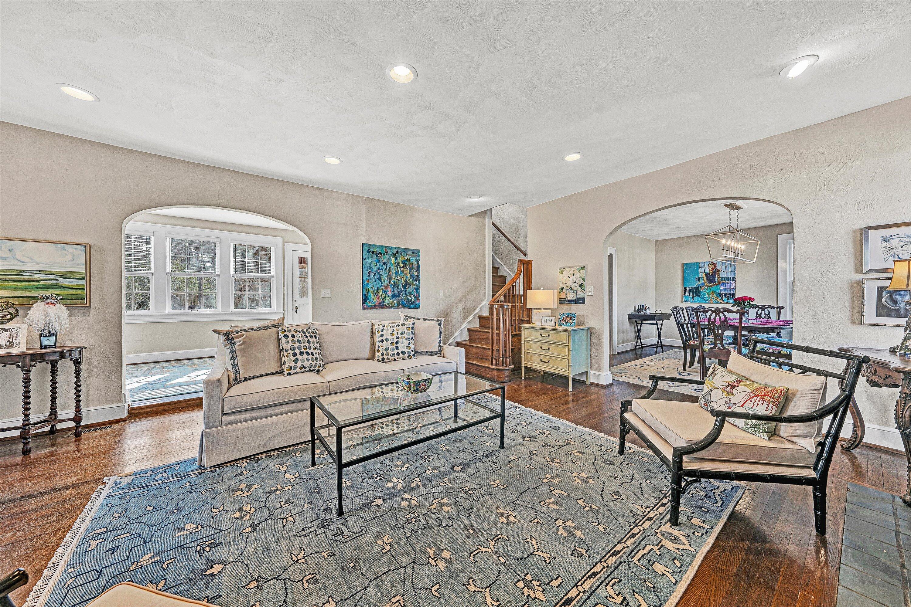 3232 Allendale Street Southwest Roanoke, VA 24014 - Photo 9 of 48 a living room with furniture and a wooden floor