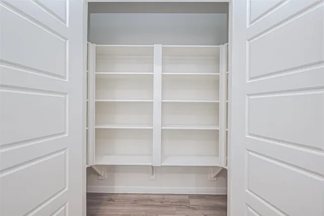 a view of a walk in closet