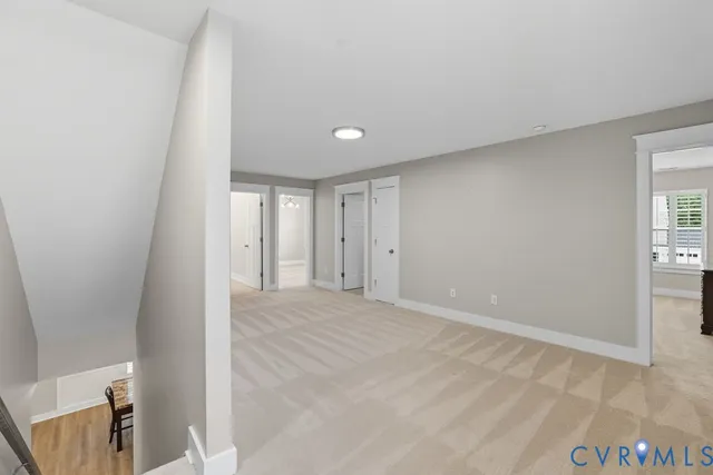 a view of an empty room