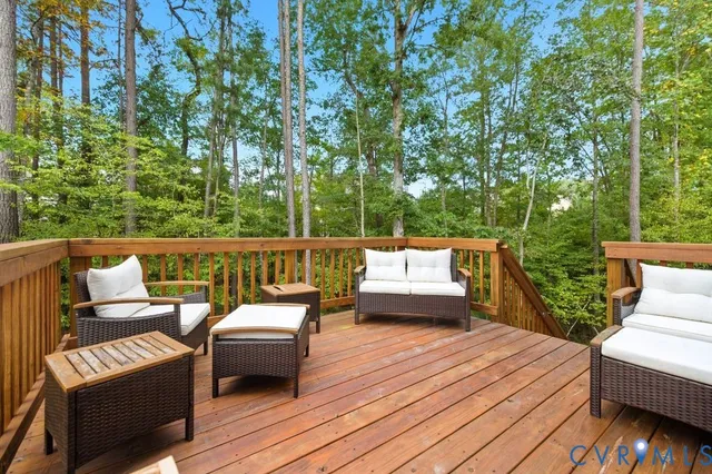 a outdoor view with a sitting space