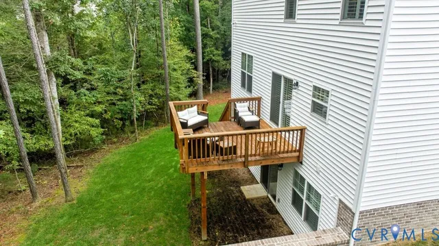 a view of a chairs on the roof deck