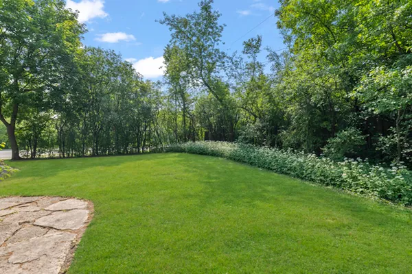 a view of a grassy field