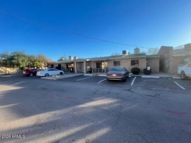 a car parked in front of a house