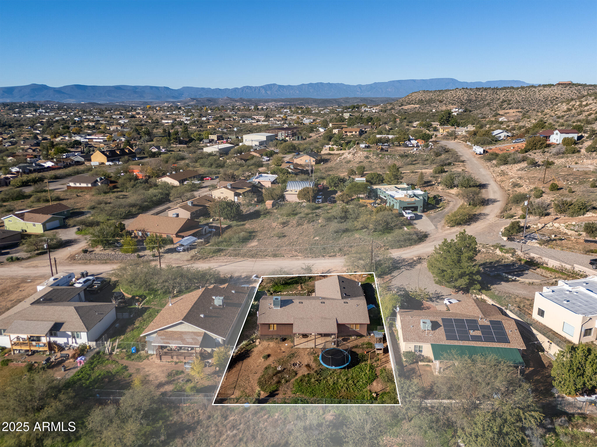 5845 North Bentley Drive Rimrock, AZ 86335 - Photo 31 of 35 an aerial view of a house with a yard