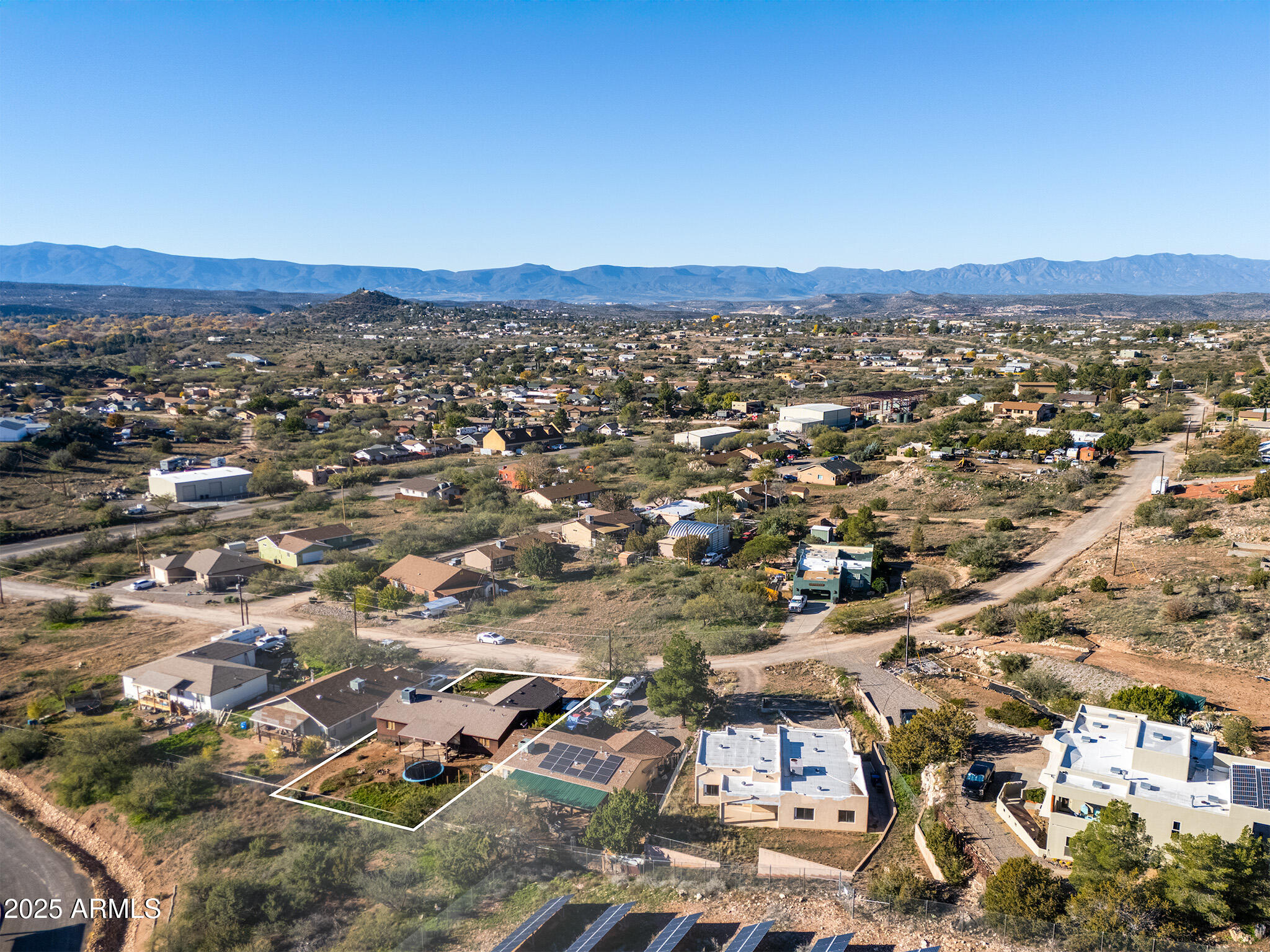 5845 North Bentley Drive Rimrock, AZ 86335 - Photo 34 of 35 an aerial view of residential houses with outdoor space