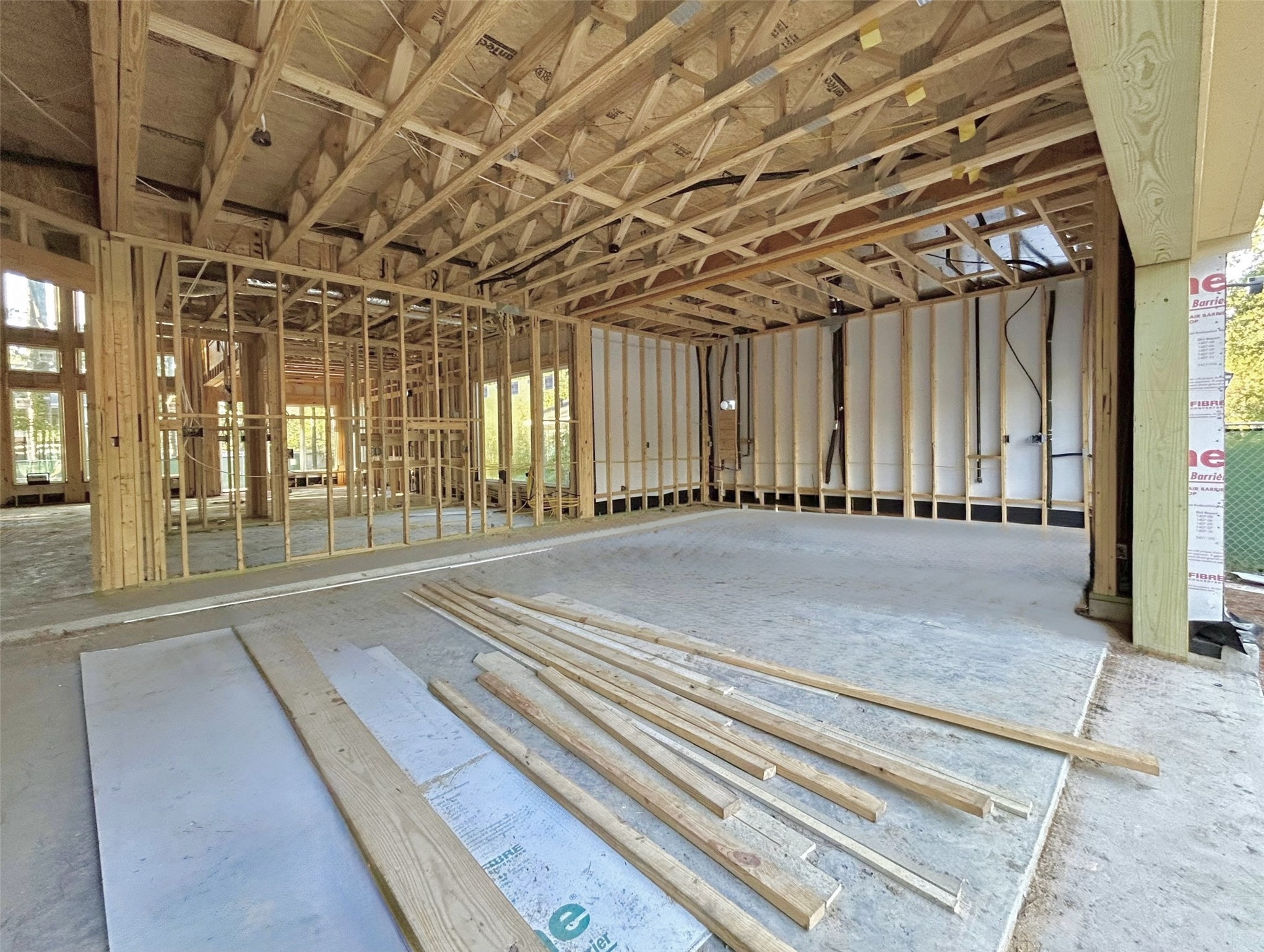8017 Turquoise Lane Houston, TX 77055 - Photo 13 of 28 Three-Car Garage Space. Construction Photo as of 3/4/2026