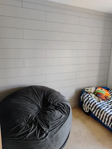 a view of a backyard with a garden