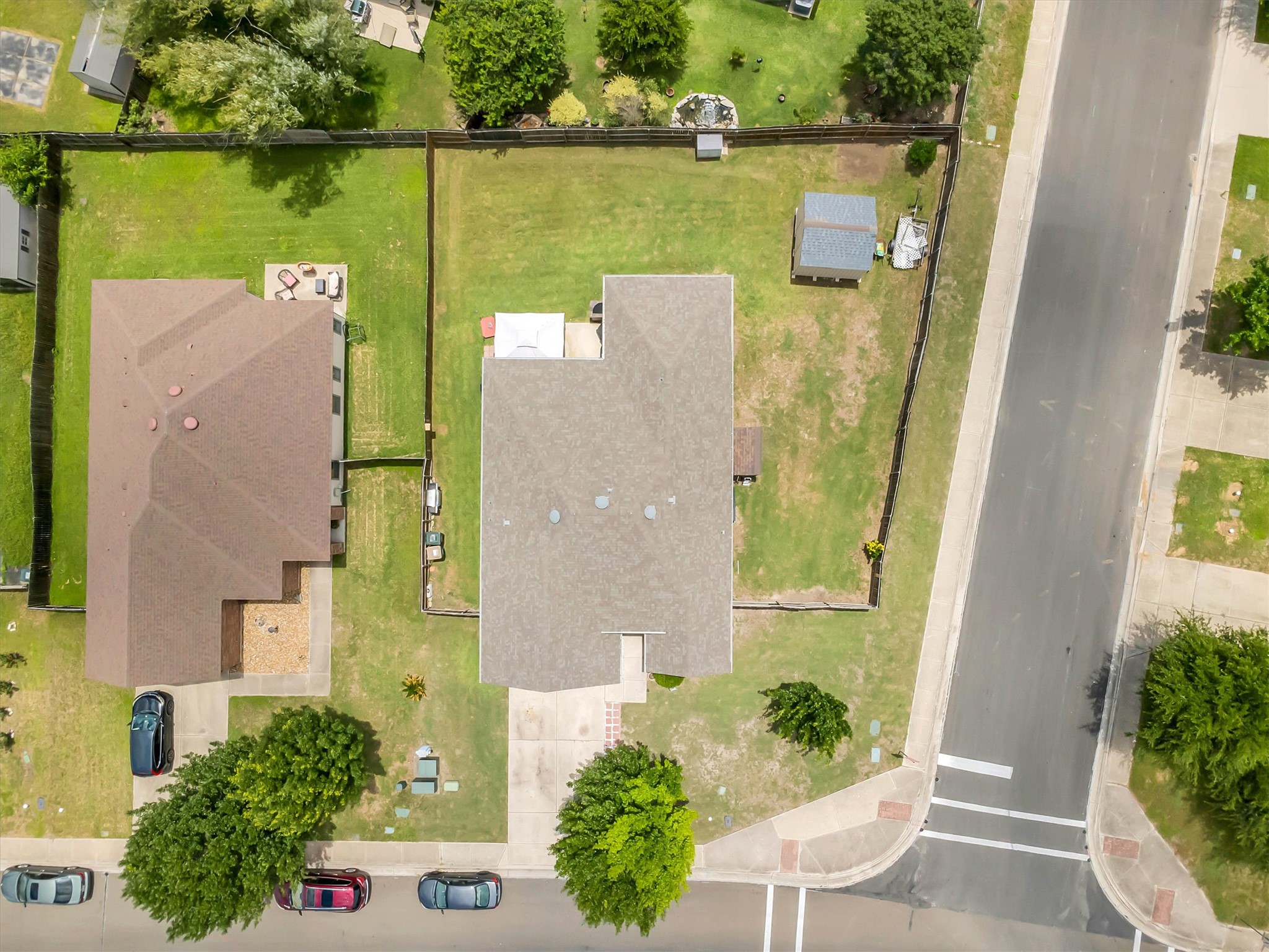 460 Waterleaf Boulevard Kyle, TX 78640 - Photo 29 of 30 An aerial perspective reveals the property's generous yard space, inviting outdoor leisure.