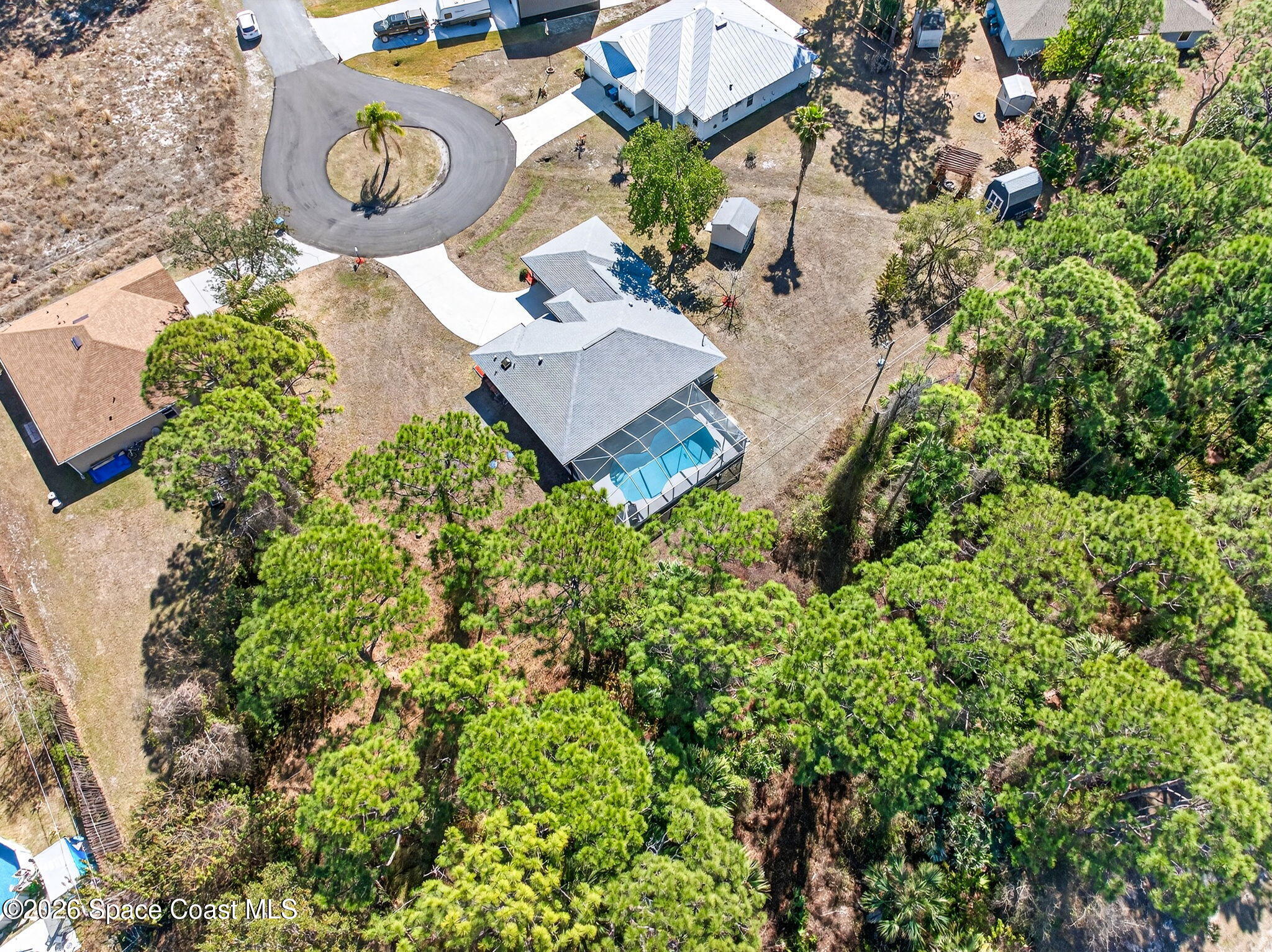 298 Dobbins Road Northwest Palm Bay, FL 32907 - Photo 54 of 76 Aerial View