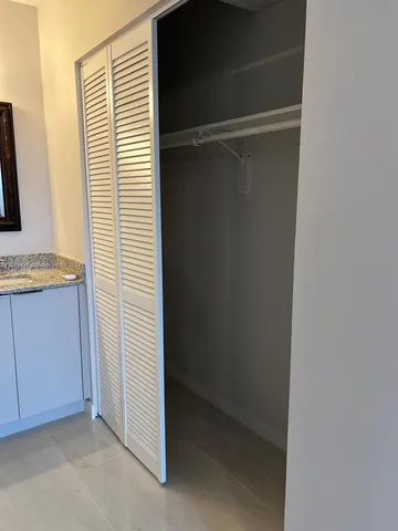 a view of closet area