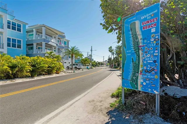 a front view of a building with street view