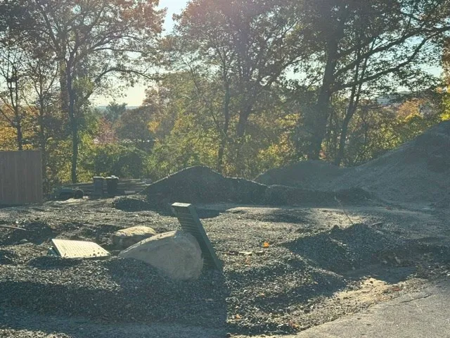 a view of a backyard of a house