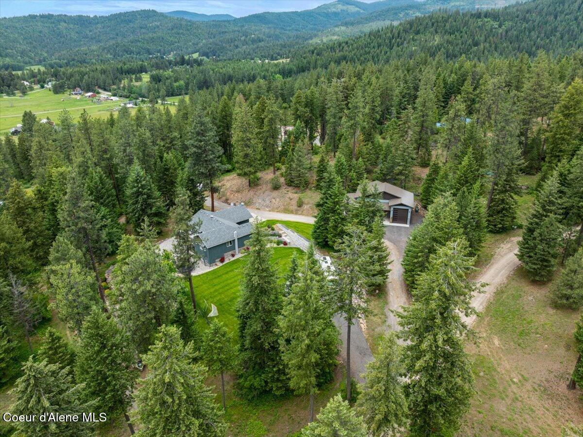 11243 West Hidden Valley Road Rathdrum, ID 83858 - Photo 79 of 86 83-Aerial Back of Home