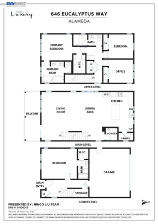 $1,395,000 | 646 Eucalyptus Way, Alameda, CA 94501