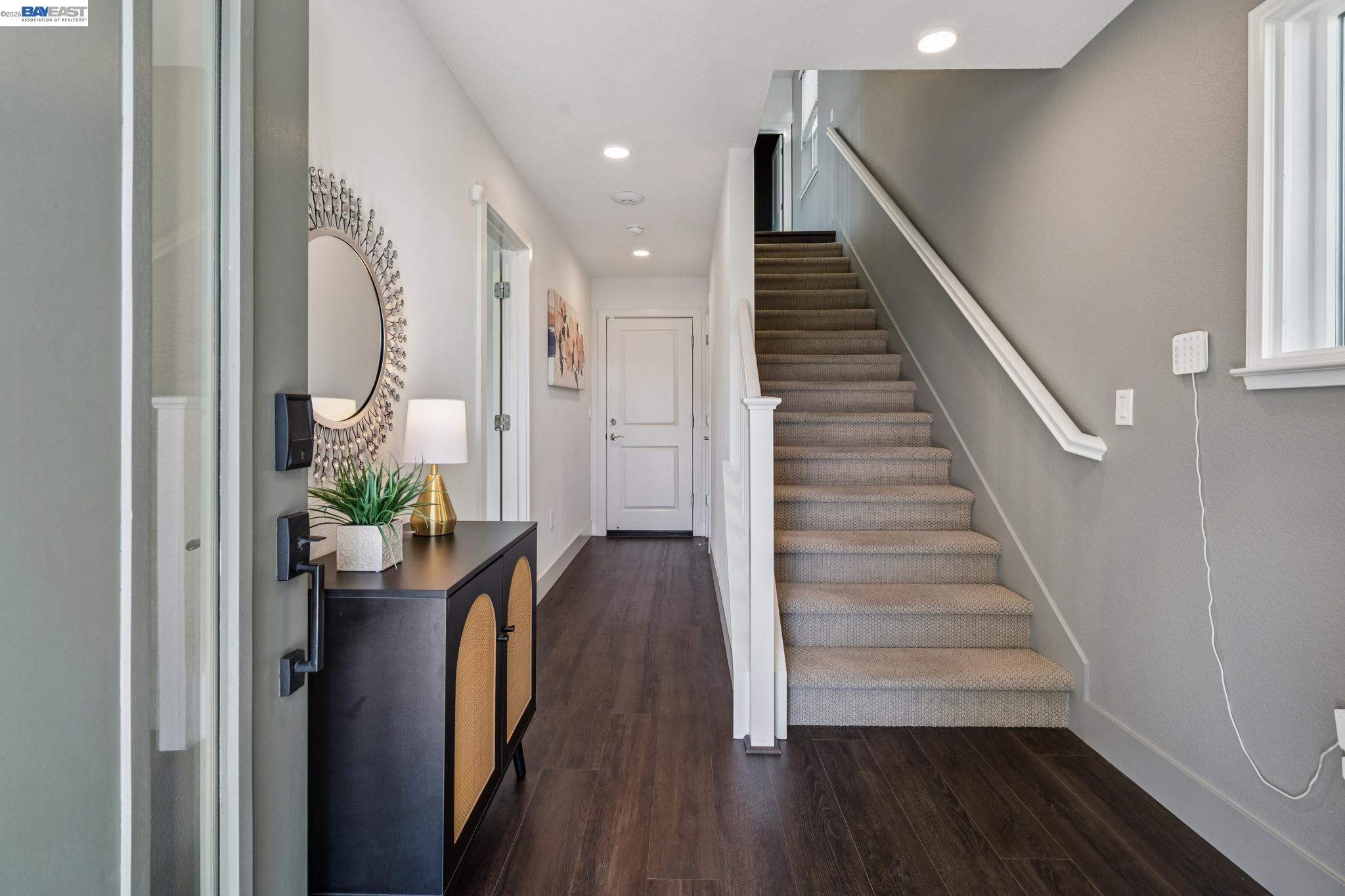 646 Eucalyptus Way Alameda, CA 94501 - Photo 6 of 40 a view of entryway and hall with wooden floor